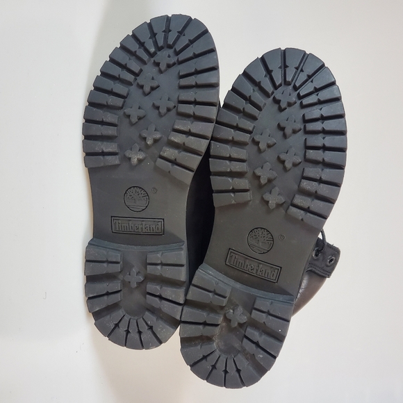 Timberland Premium Black Leather Padded Boots size 7.5 - Picture 4 of 6